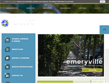 Tablet Screenshot of ci.emeryville.ca.us